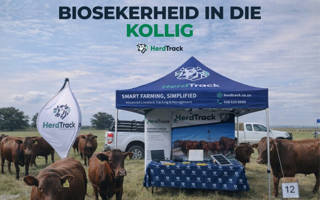 Biosekerheid in die kollig: vee nie by Nampo 2026, maar HerdTrack is daar.